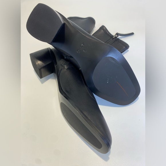 NWOT QUINCE Italian Leather Stretch Sock Bootie - Picture 6 of 15